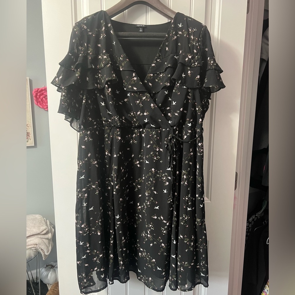 Torrid Wrap Ruffle Dress 3